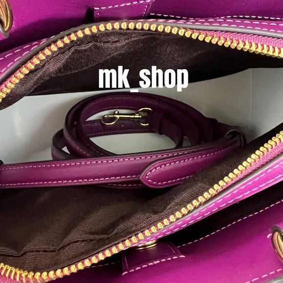 COACH Mini Lillie Jumbo Floral Satchel - Picture 9 of 14